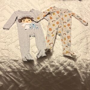StarWars footie pajamas, 12 month. Twins.